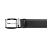 KONVEXER GÜRTEL 35 MM AUS LEDER