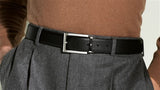 RECHTECKIGER GÜRTEL 35 MM AUS LEDER