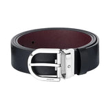WENDBARER GÜRTEL MIT HUFEISENFÖRMIGER SCHLIESSE 35 MM AUS SARTORIAL LEDER
