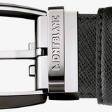 KONVEXER GÜRTEL 35 MM AUS LEDER