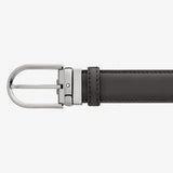 GÜRTEL MIT HUFEISENFÖRMIGER SCHLIESSE 35 MM AUS LEDER