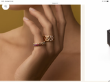 Fabergé Treillage prachtvoller Ring aus gebürstetem Rotgold mit Diamanten