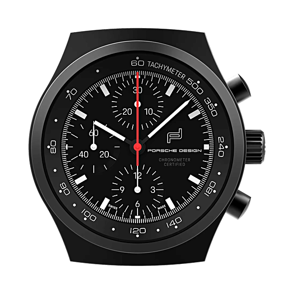 Porsche Design Chronograph 1 All Black Wall Clock, Wanduhr, Ref.: WAP0701500RIND