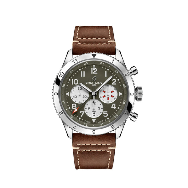 Breitling AB04452A1L1X1 Super AVI B04Chronograph GMT 46 Curtiss Warhawk