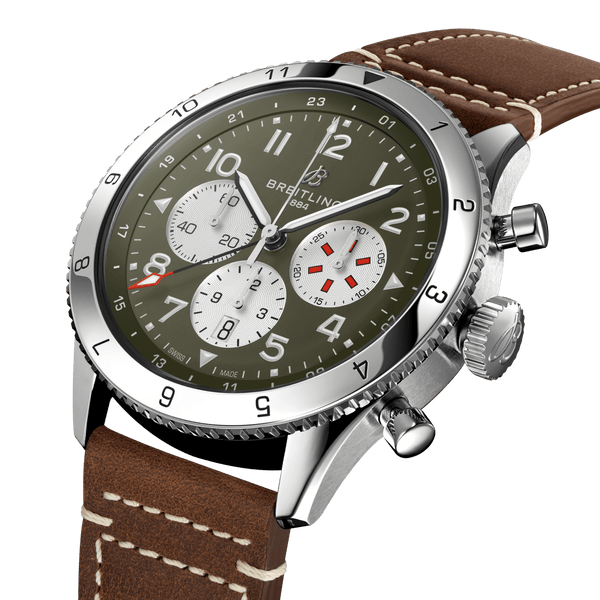 Breitling AB04452A1L1X1 Super AVI B04Chronograph GMT 46 Curtiss Warhawk