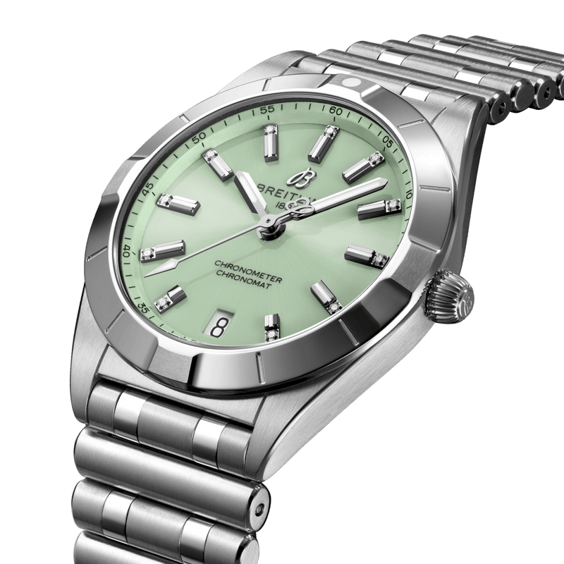 Breitling Chronomat 32 Edelstahl - Minzgrün A77310101L1A1