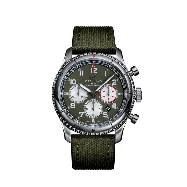 Breitling AB01192A1L1X2 Aviator 8 B01 Chronograph 43 Curtiss Warhawk
